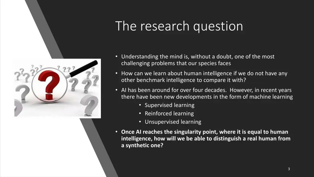 the research question