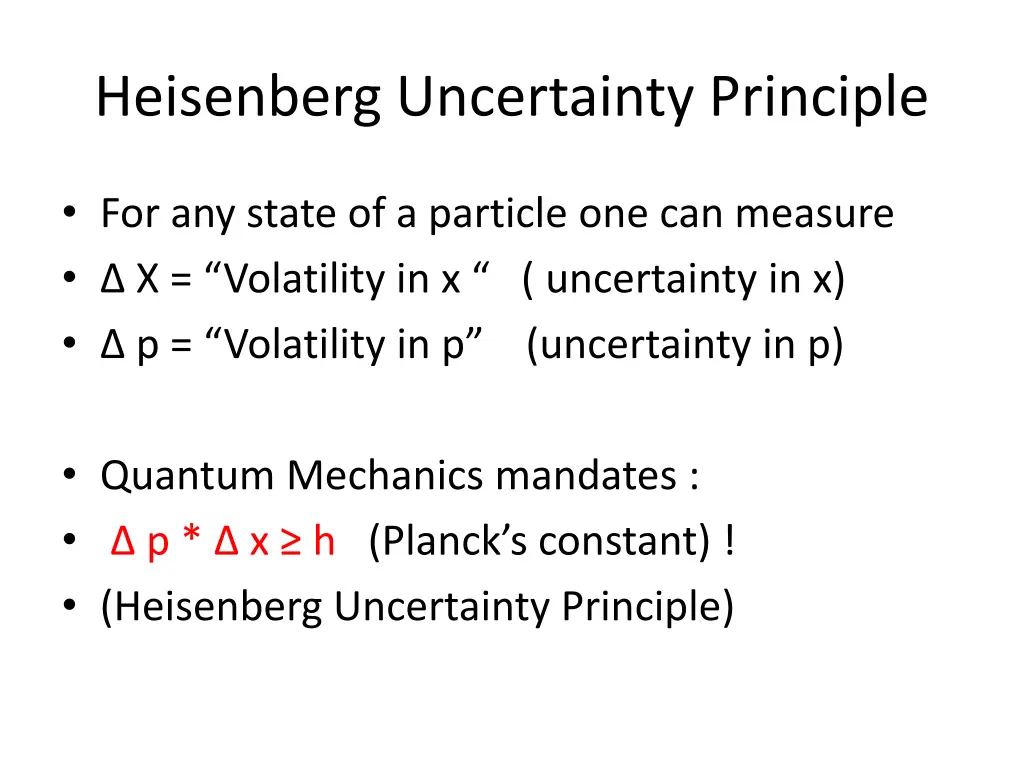 heisenberg uncertainty principle