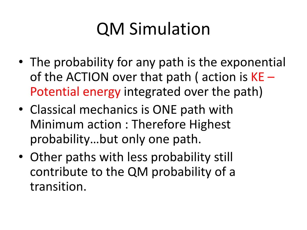 qm simulation