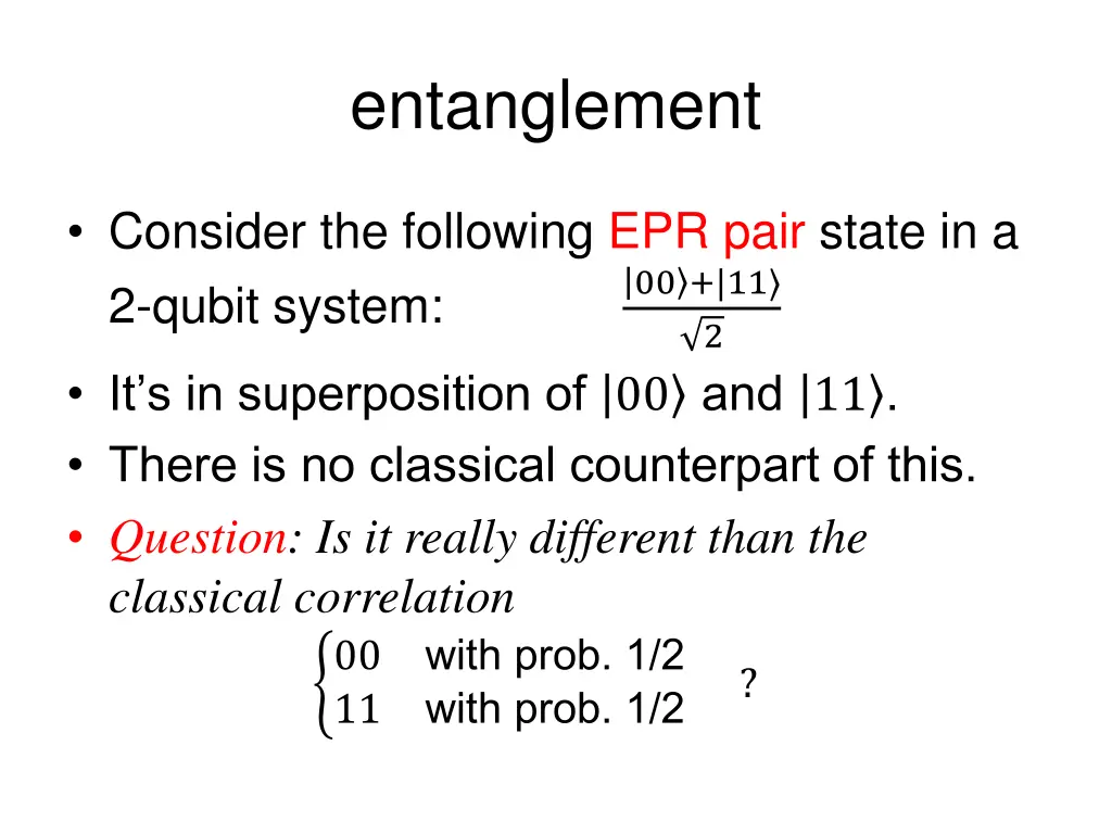 entanglement