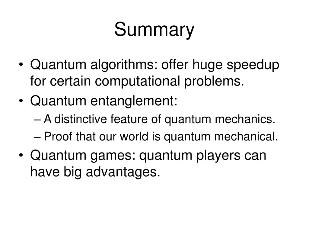 summary