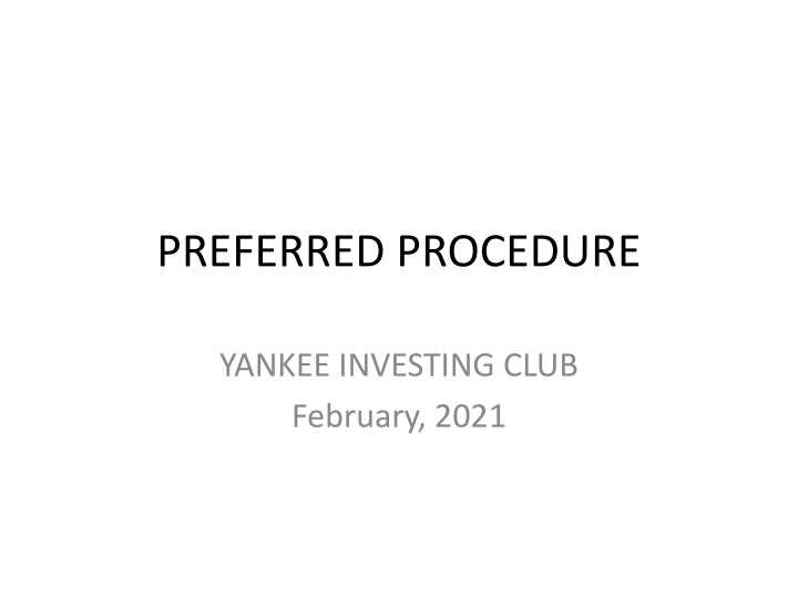 preferred procedure