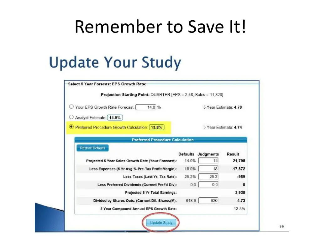 remember to save it