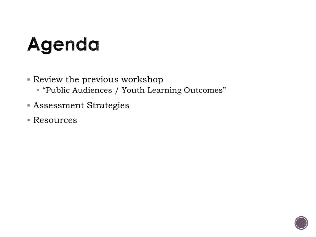agenda