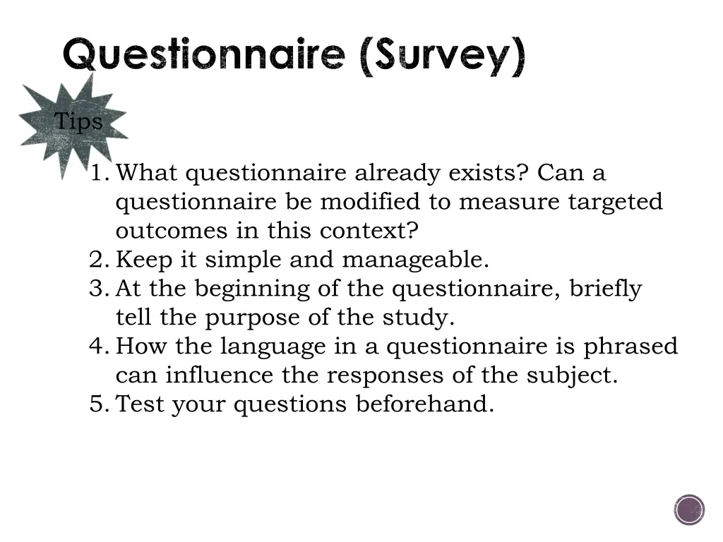 questionnaire survey