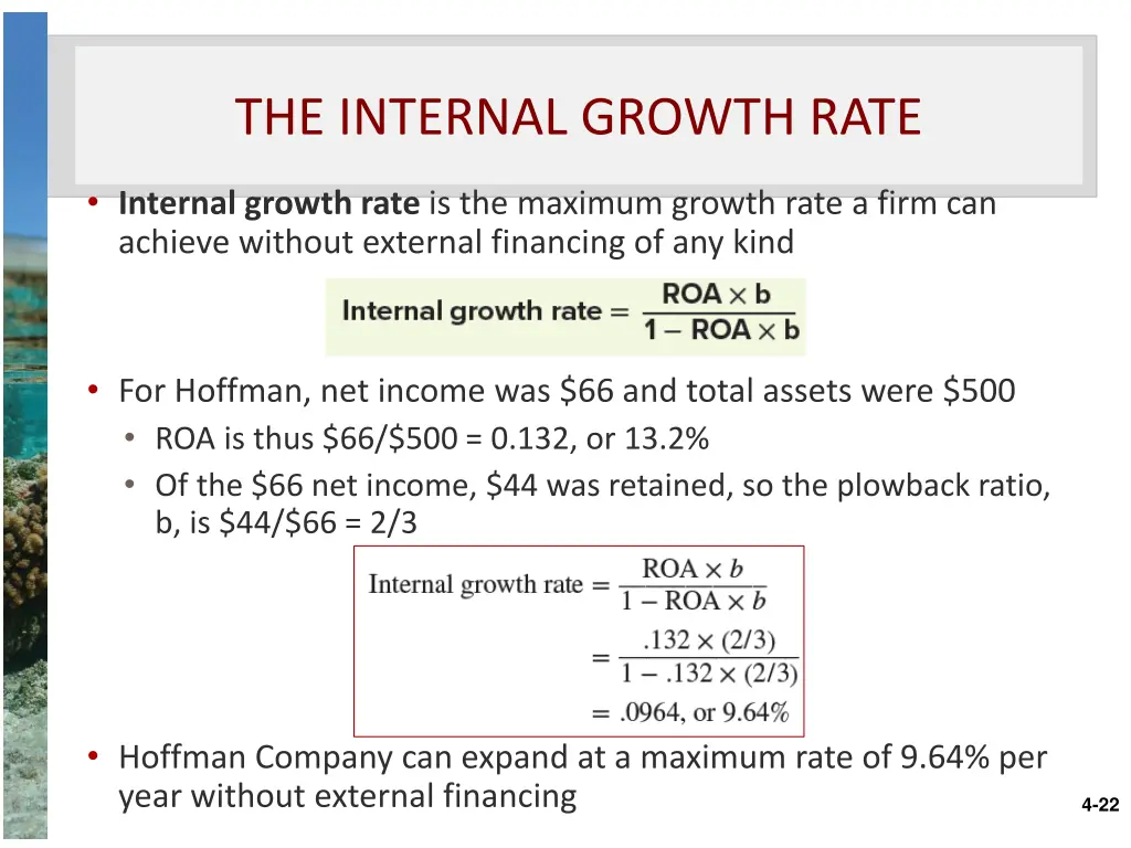 the internal growth rate