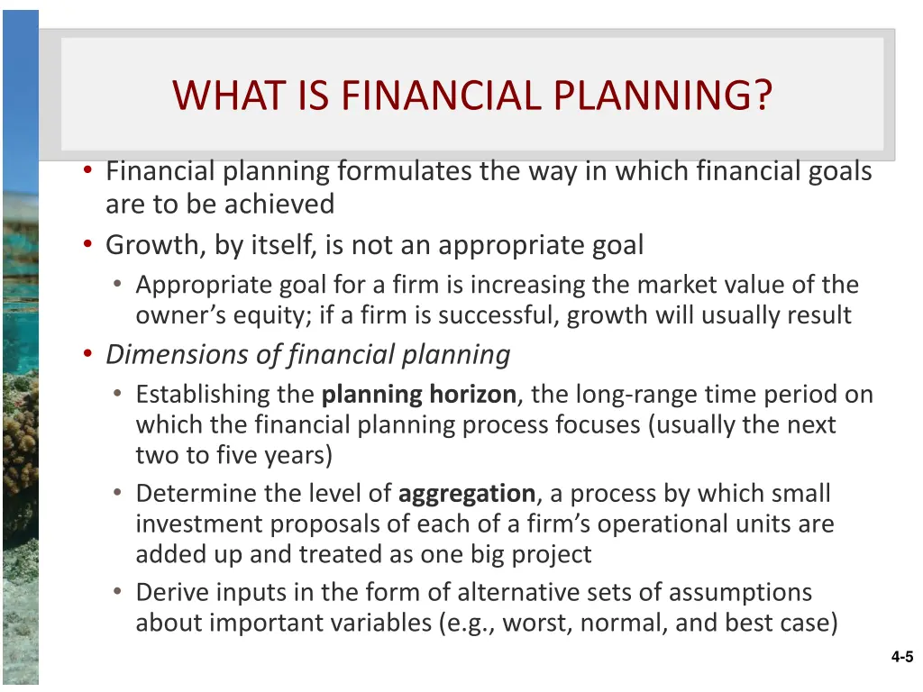 what is financial planning