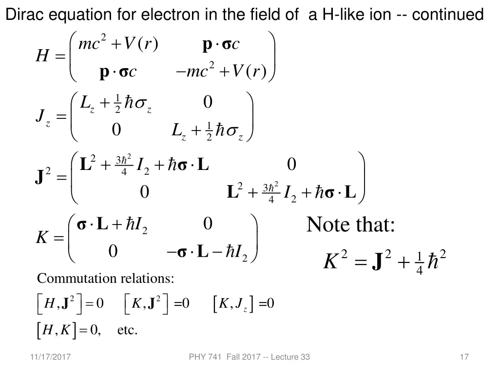 dirac equation for electron in the field 2