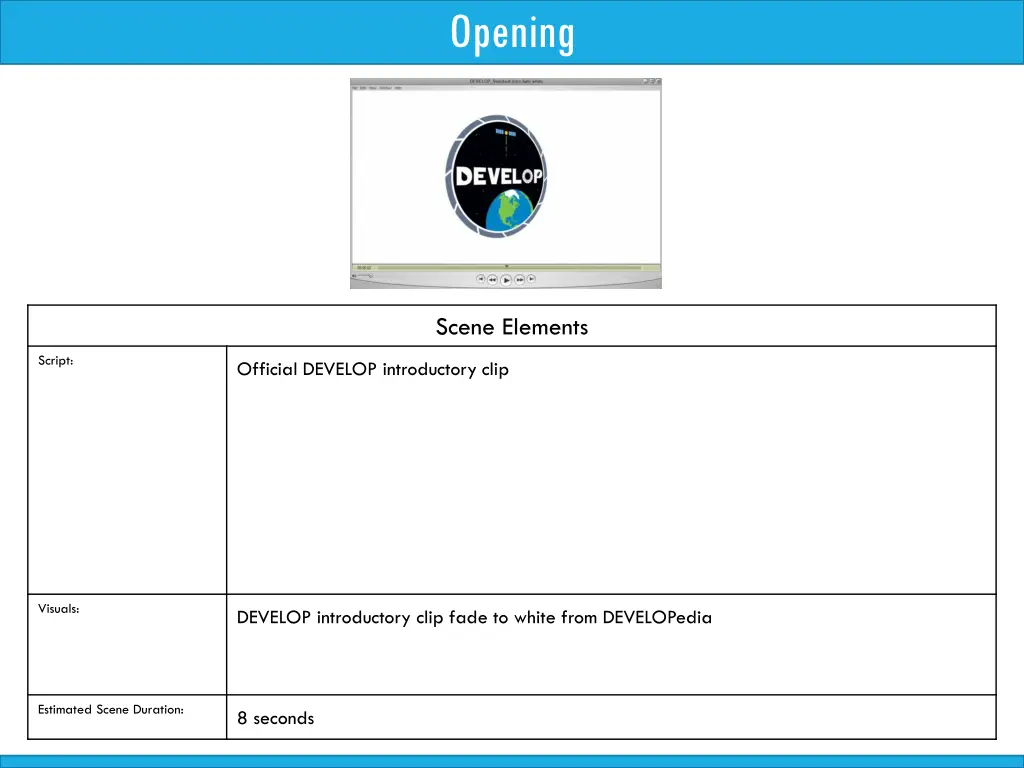 opening