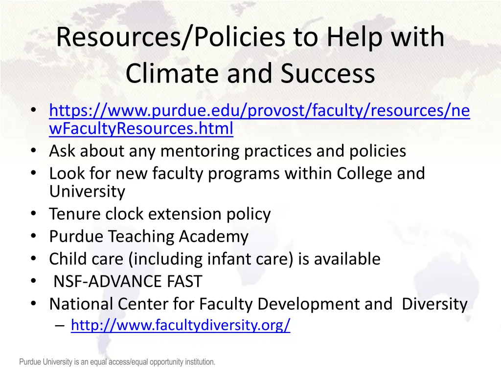resources policies to help with climate