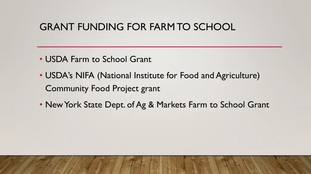 grant funding for farm to school 1
