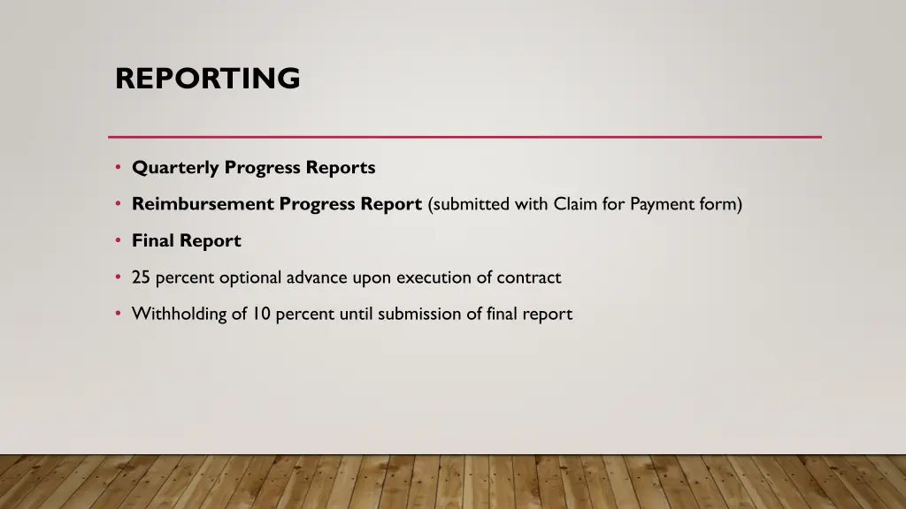 reporting