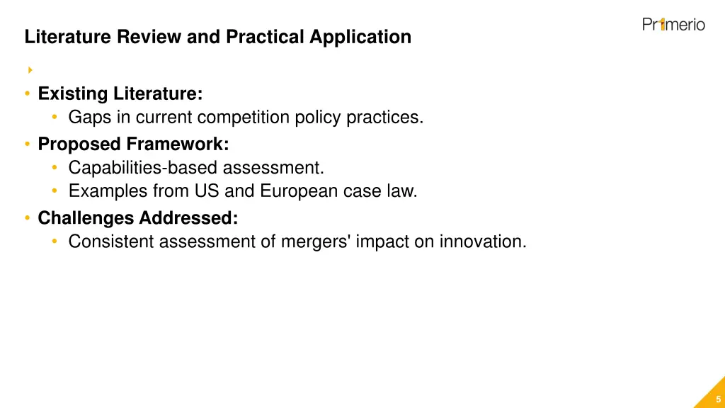 literature review and practical application
