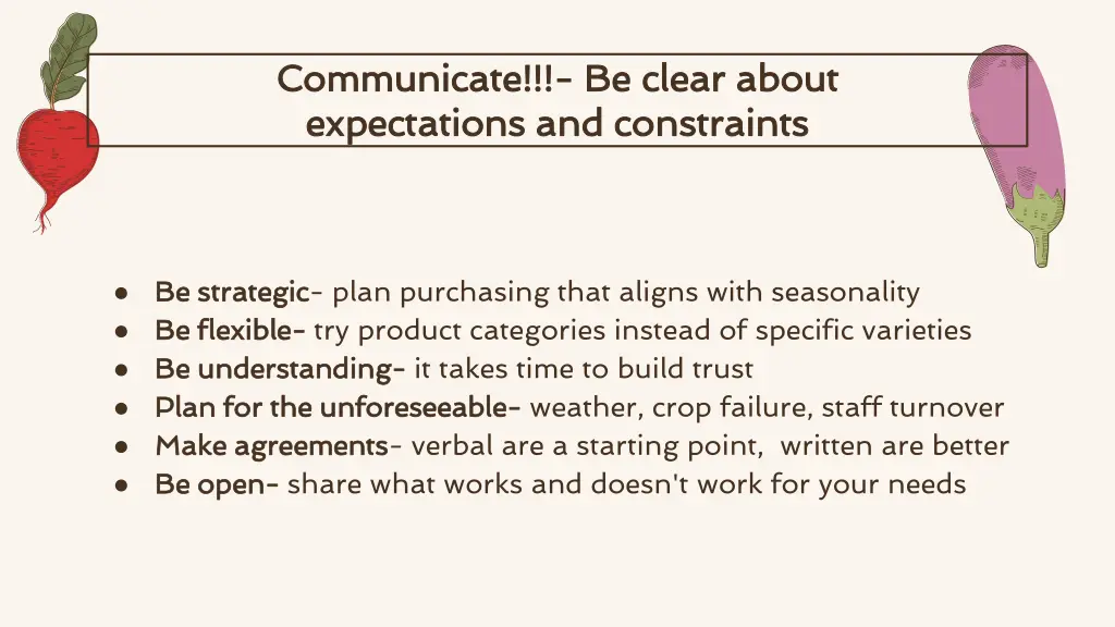 communicate communicate be clear about