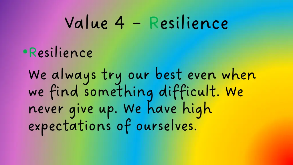 value 4 resilience resilience we always