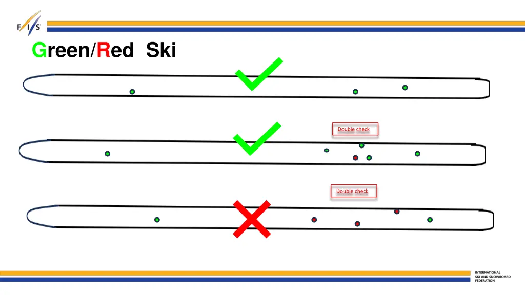 green red ski