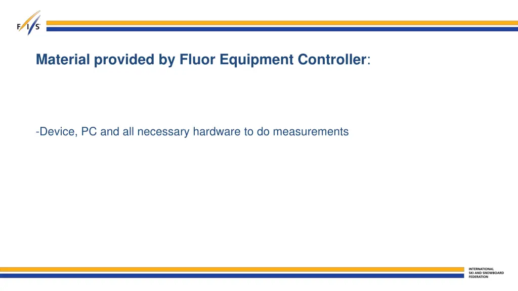 material provided by fluor equipment controller