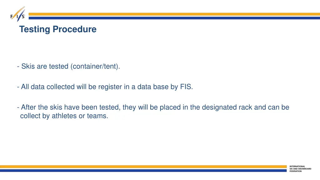 testing procedure 1