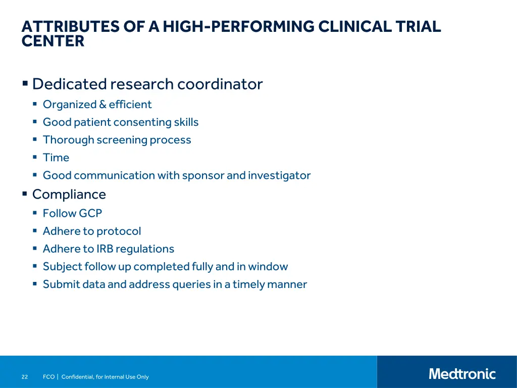 attributes of a high performing clinical trial 1