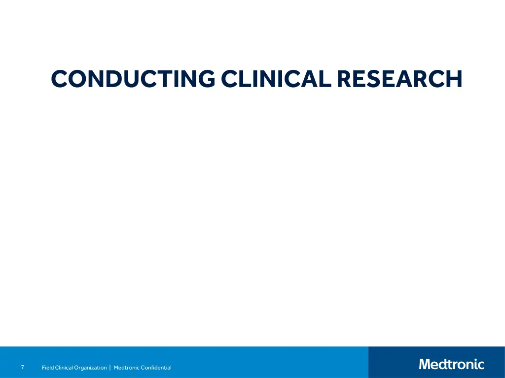 conducting clinical research