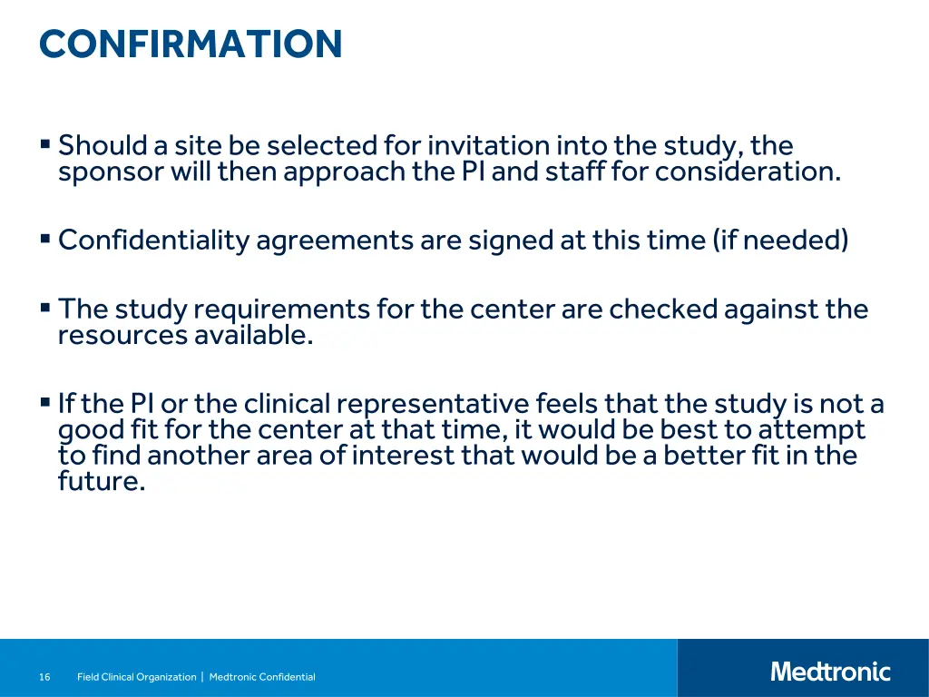confirmation