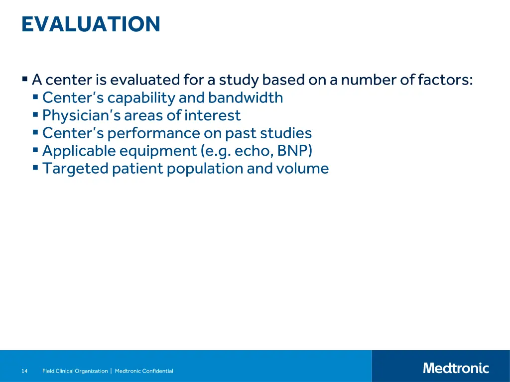 evaluation