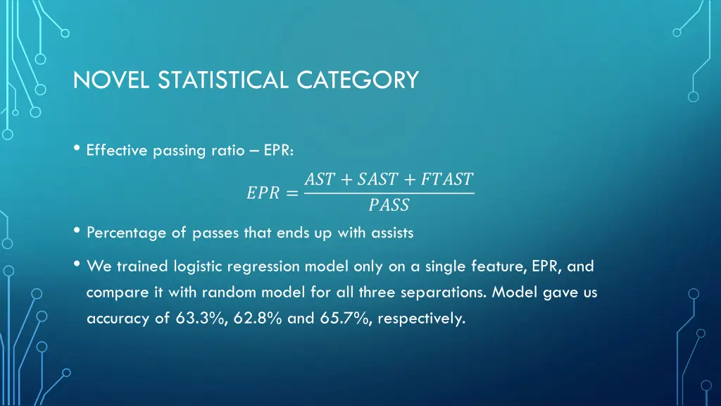 novel statistical category