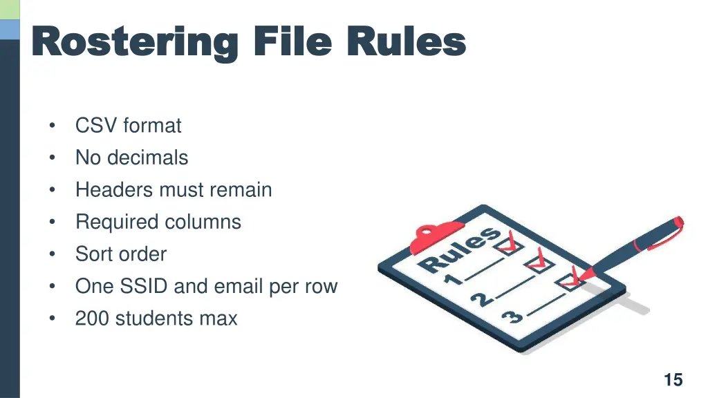 rostering file rules rostering file rules