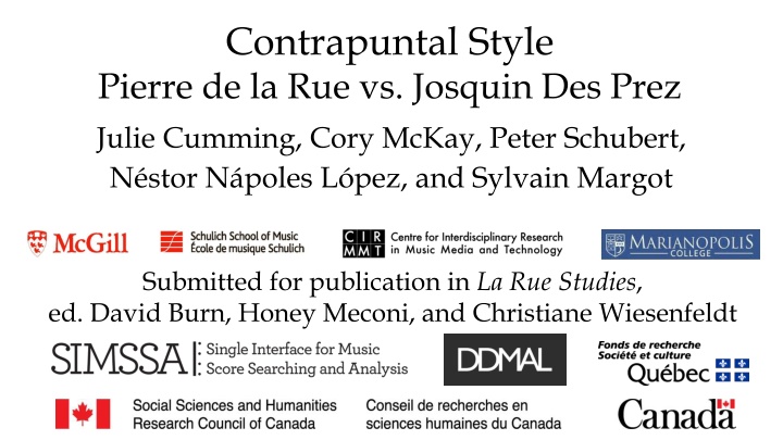 contrapuntal style pierre de la rue vs josquin