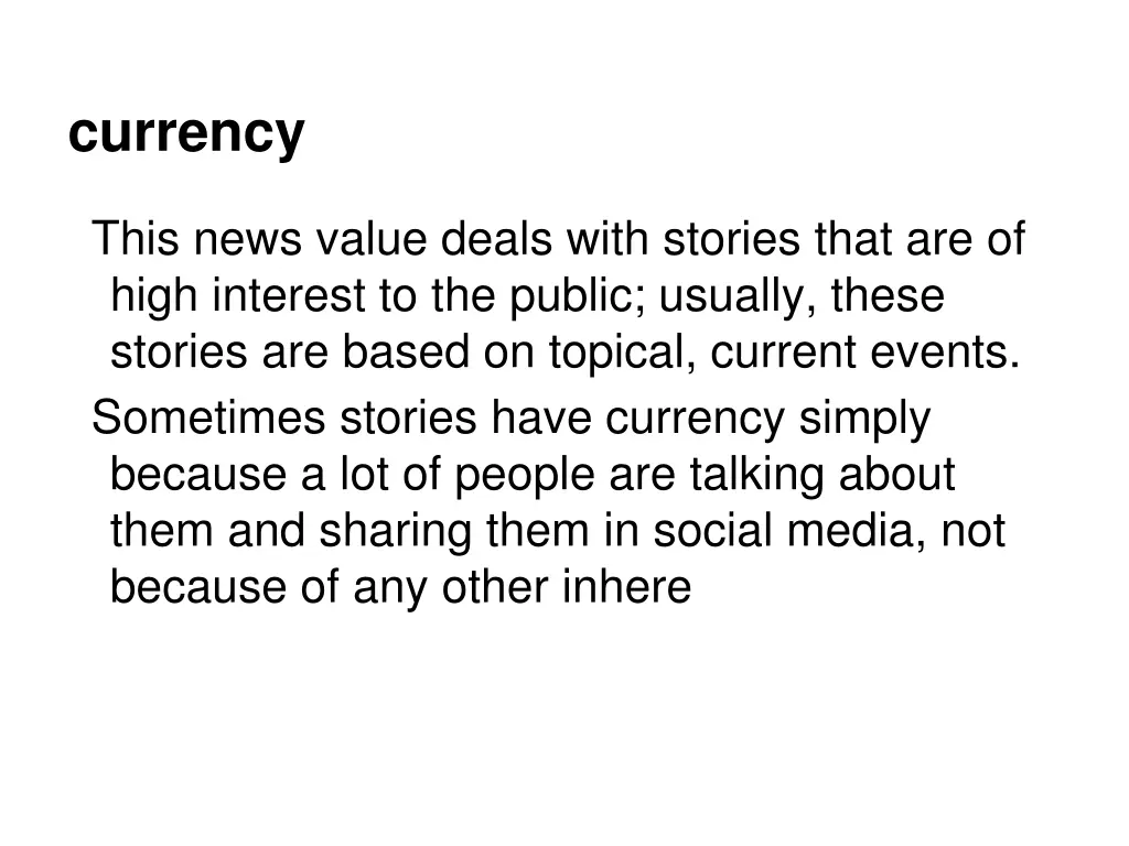 currency
