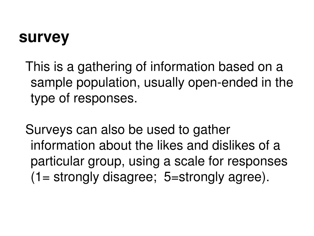 survey