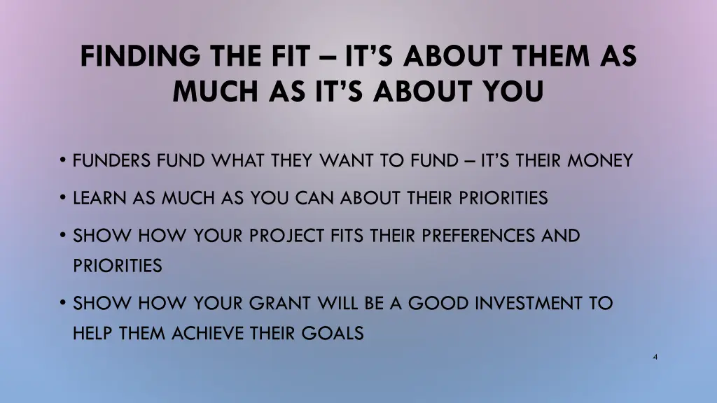 finding the fit it s about them as much