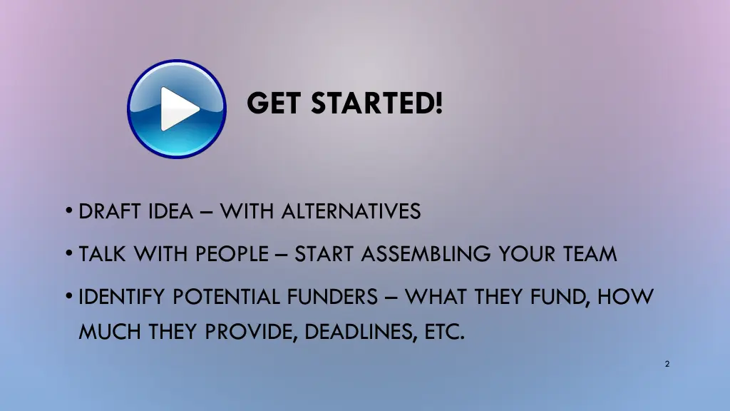 get started