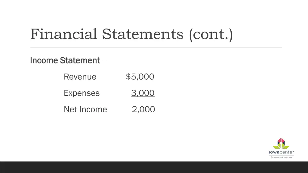 financial statements cont 2