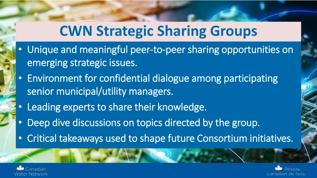cwn strategic sharing groups