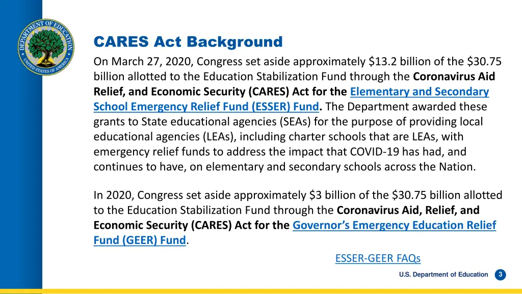 cares act background on march 27 2020 congress