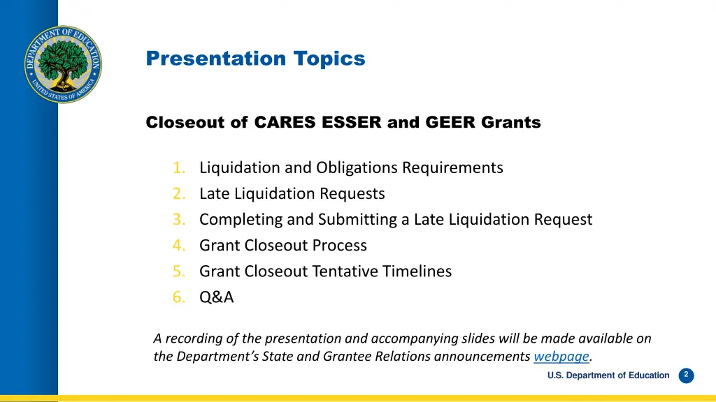 presentation topics