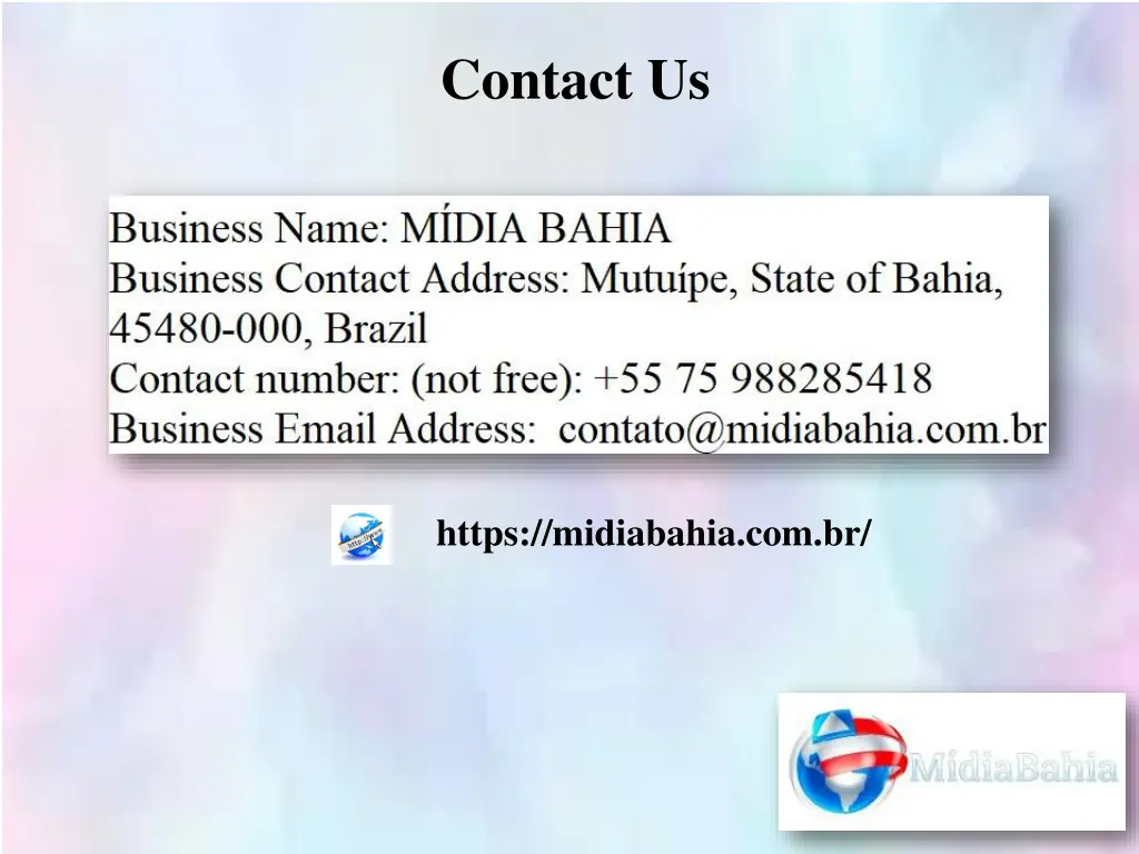 contact us