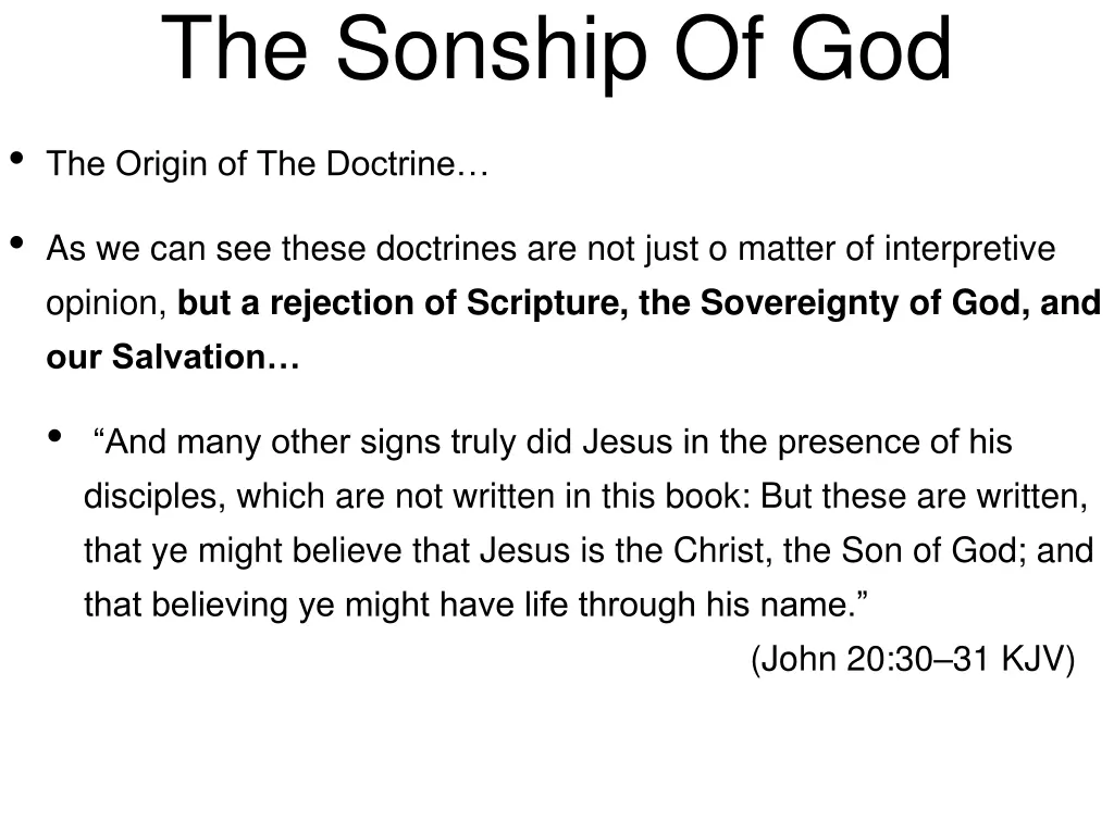 the sonship of god 2