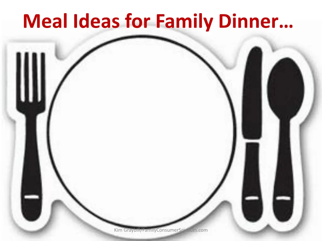 meal ideas for family dinner 1