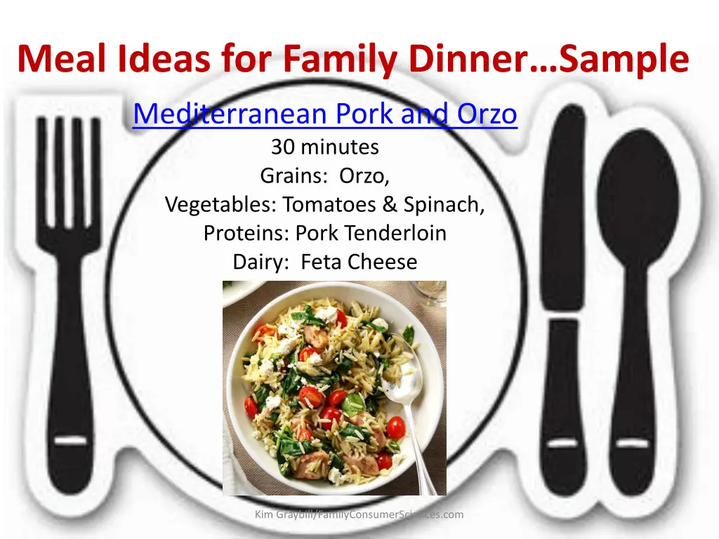 meal ideas for family dinner sample