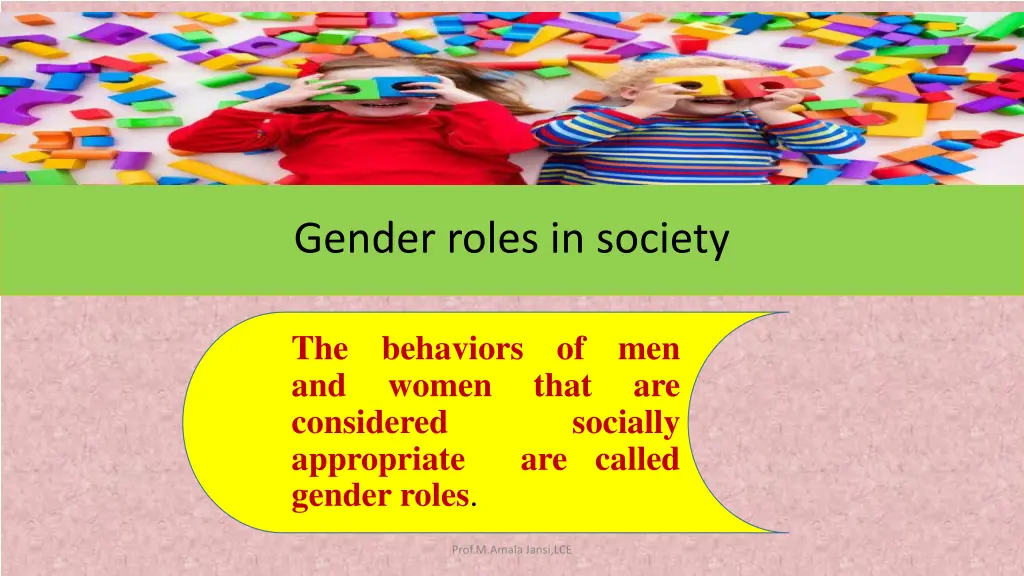 gender roles in society