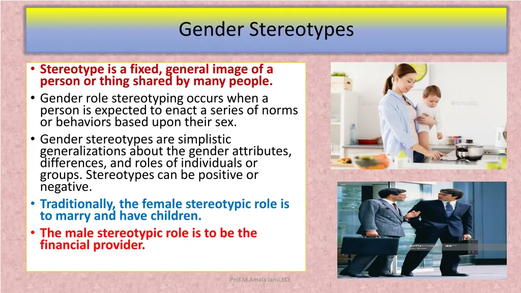 gender stereotypes