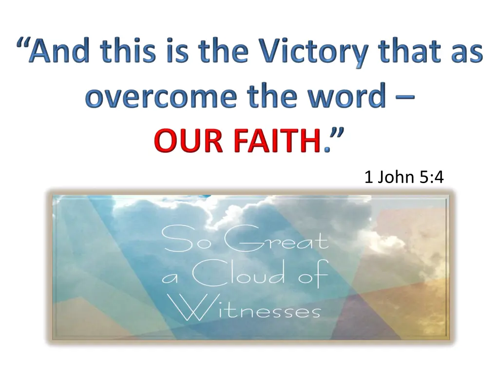 1 john 5 4