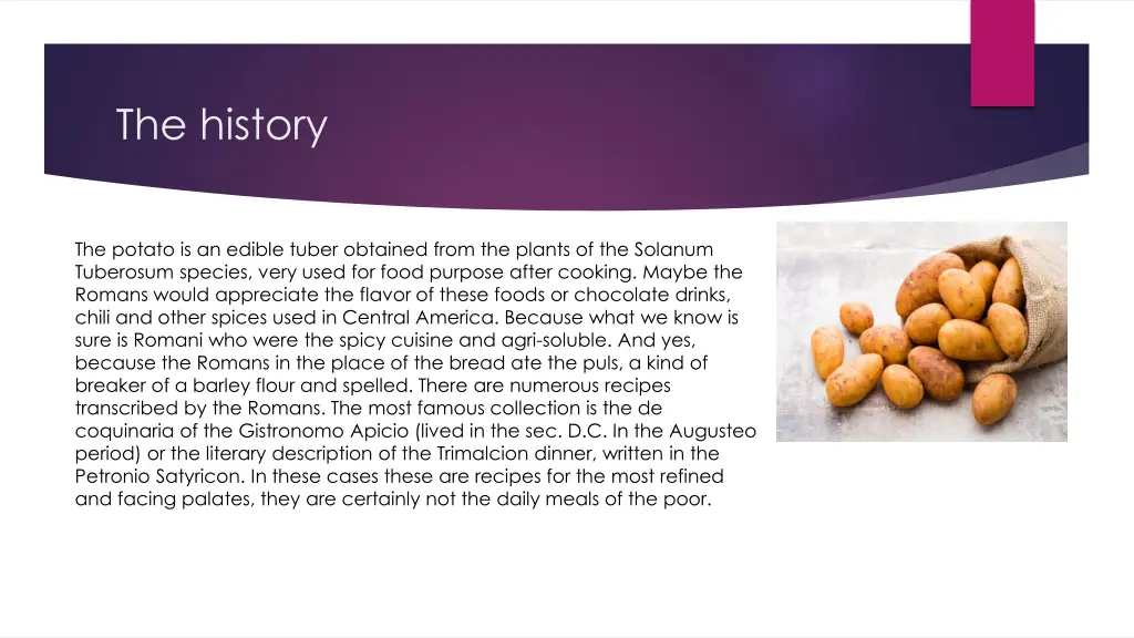 the history