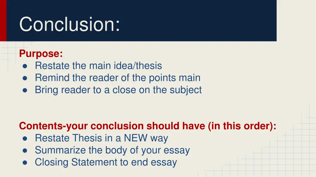 conclusion