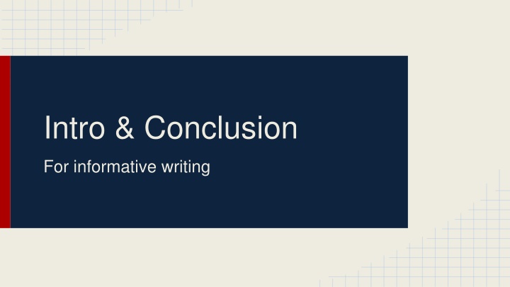 intro conclusion
