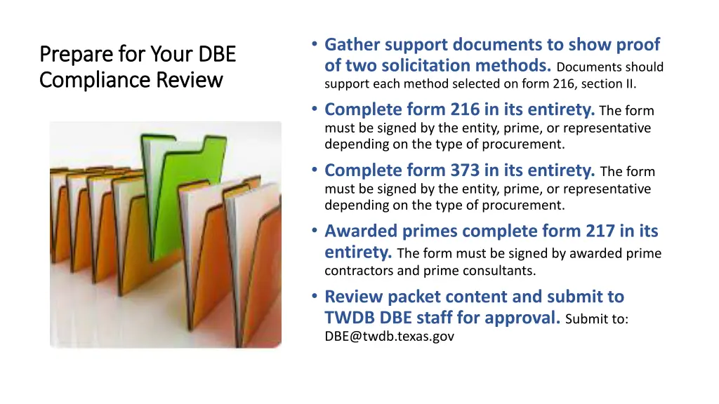 gather support documents to show proof