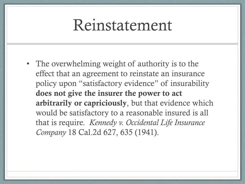 reinstatement