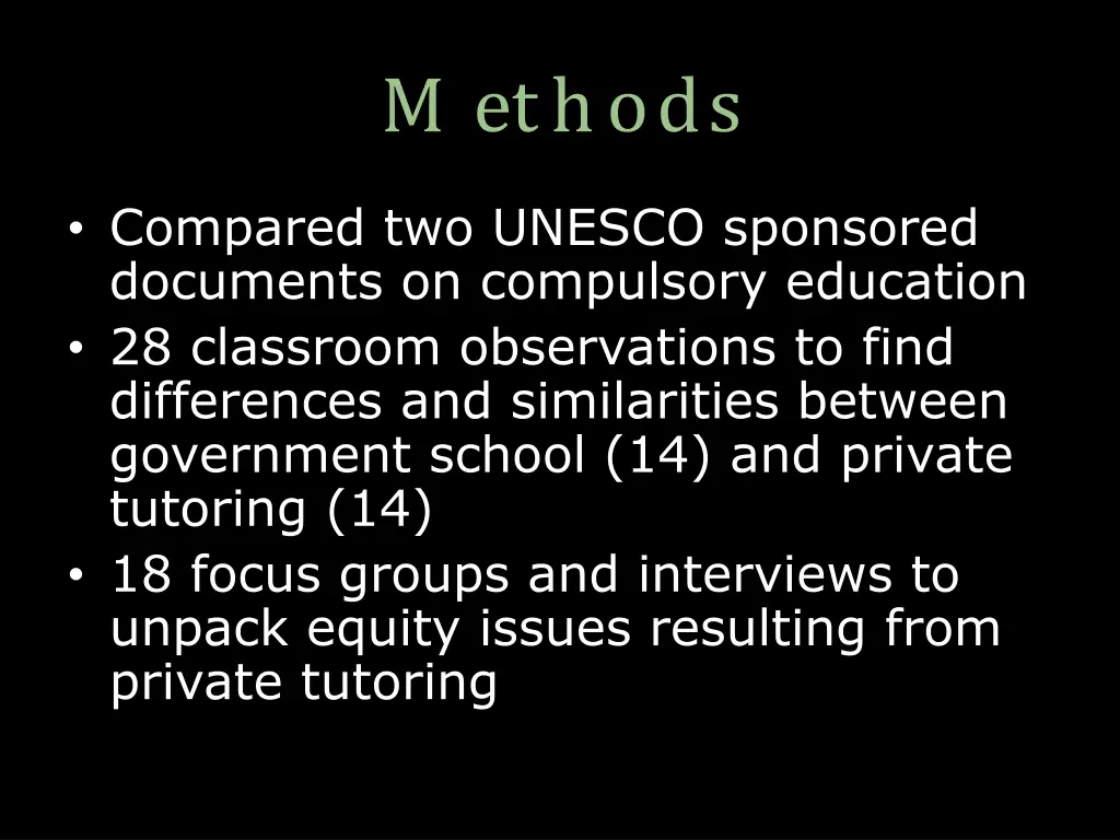 m ethods